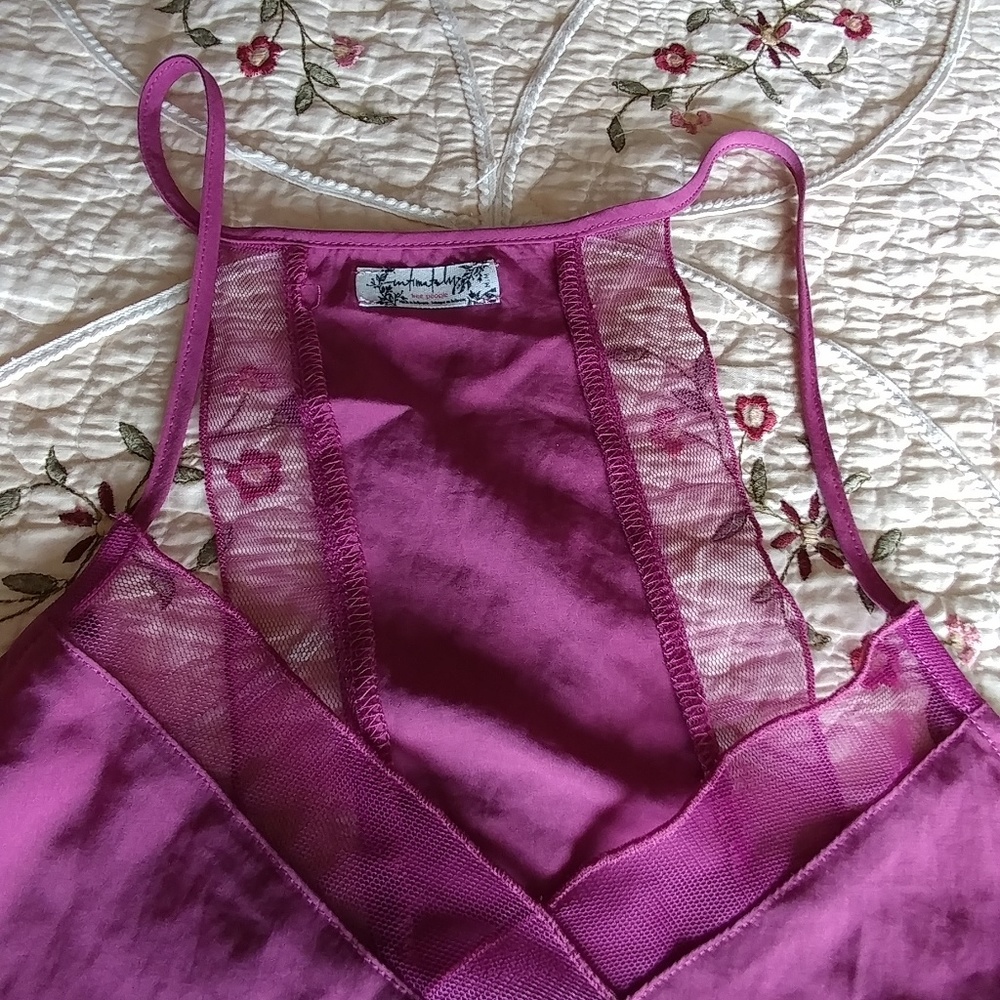 Tiny silk purple top NEW w/tags