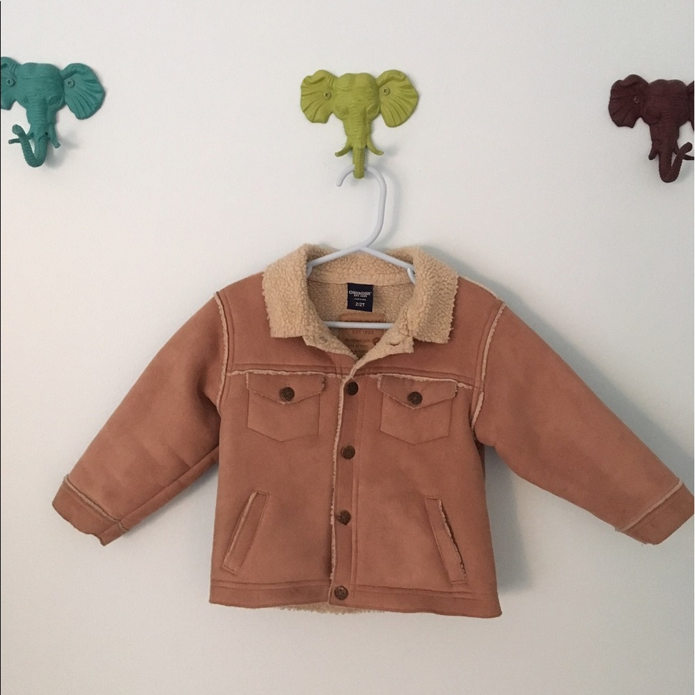Boys' Osh Kosh Faux Suede, Sherpa Lined Jacket, 2T