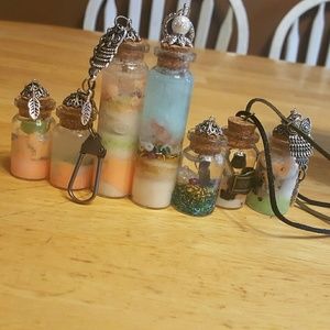 Glow in the dark necklaces and Key chains