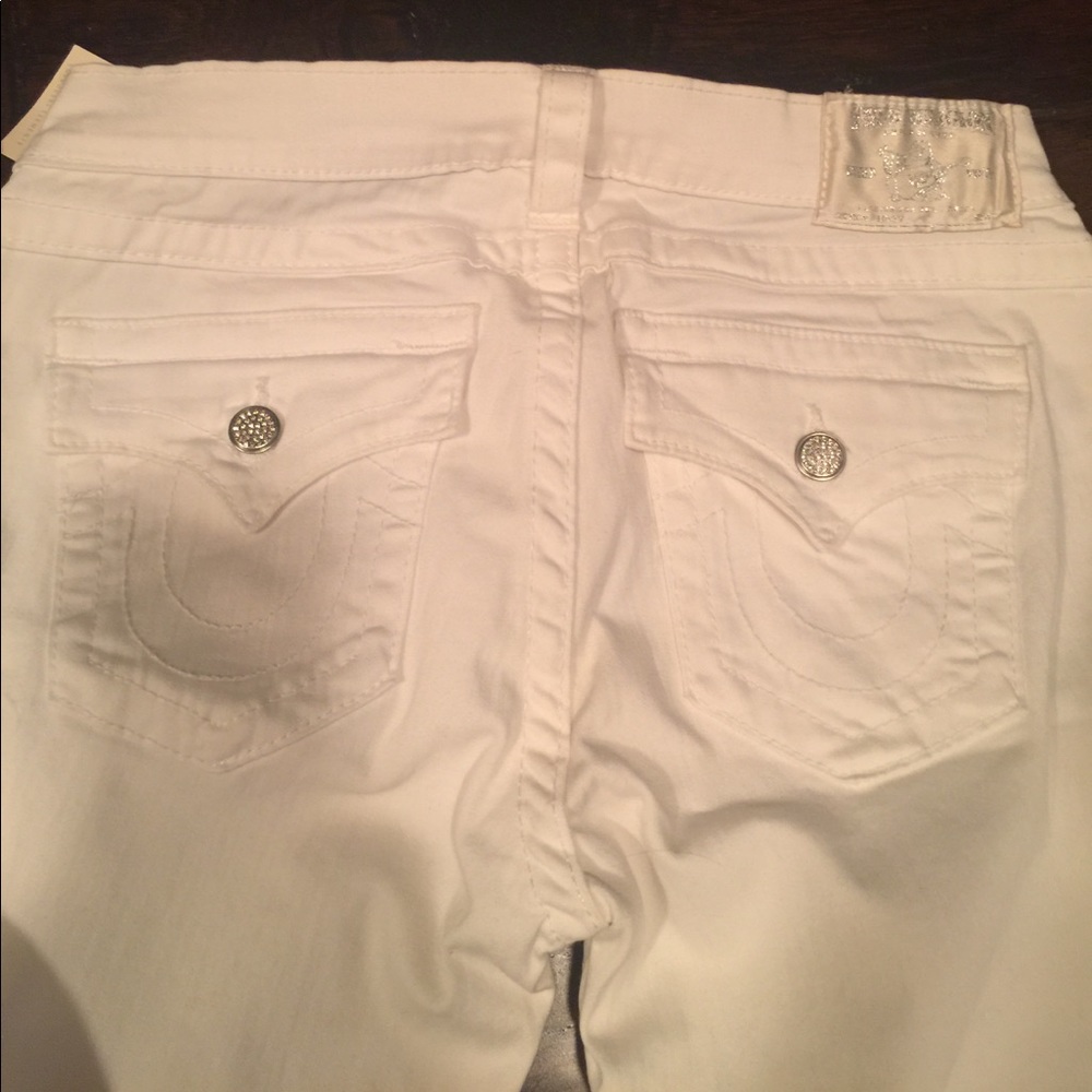 True Religion Misty Glitz&Glam 28 white skinnyjean