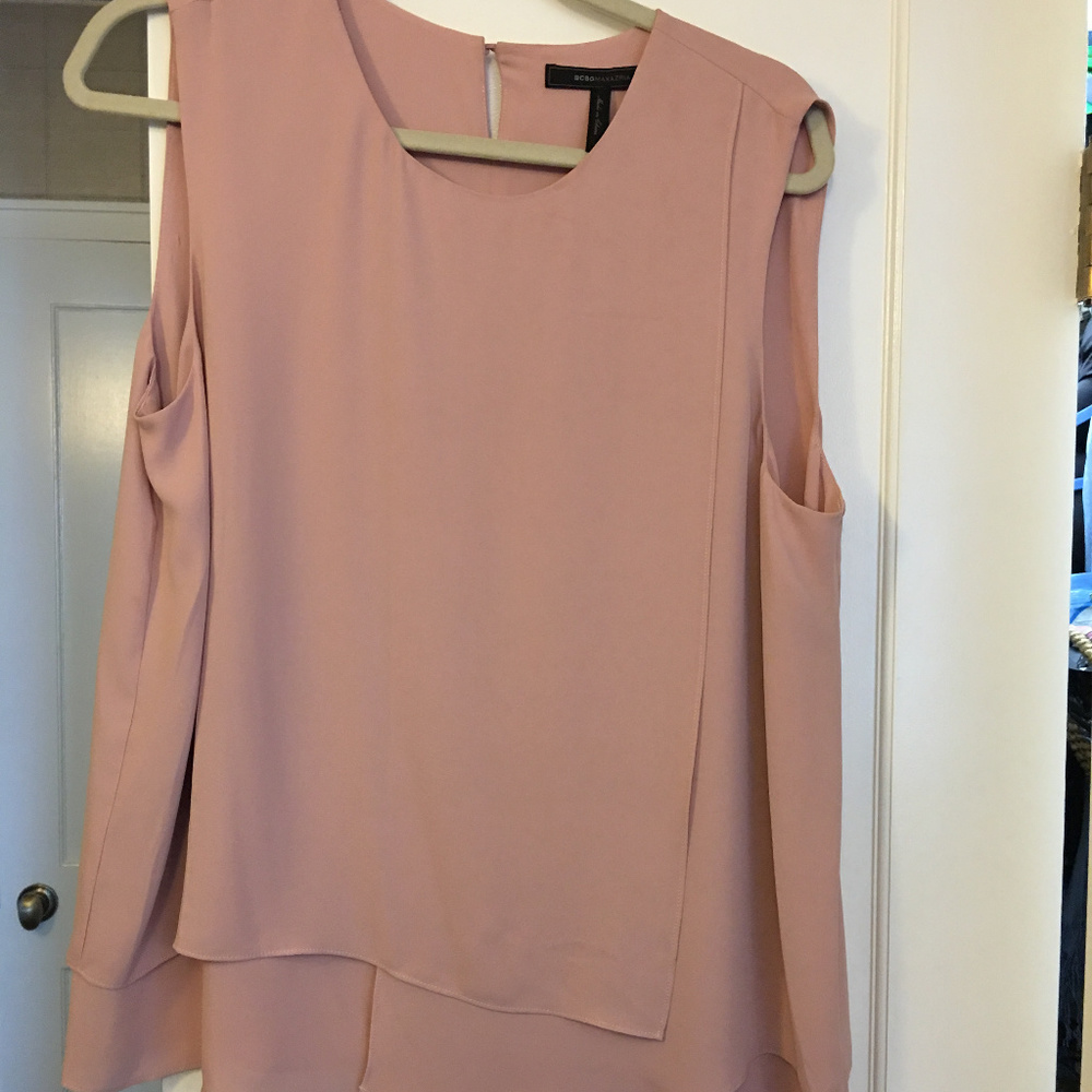 BCBG Chiffon sleeveless blouse