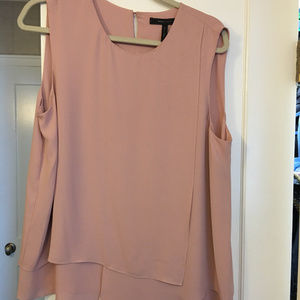 BCBG Chiffon sleeveless blouse