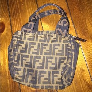 Small Brown canvas purse