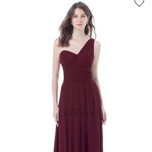 Bill Levkoff style 491: one shoulder long dress