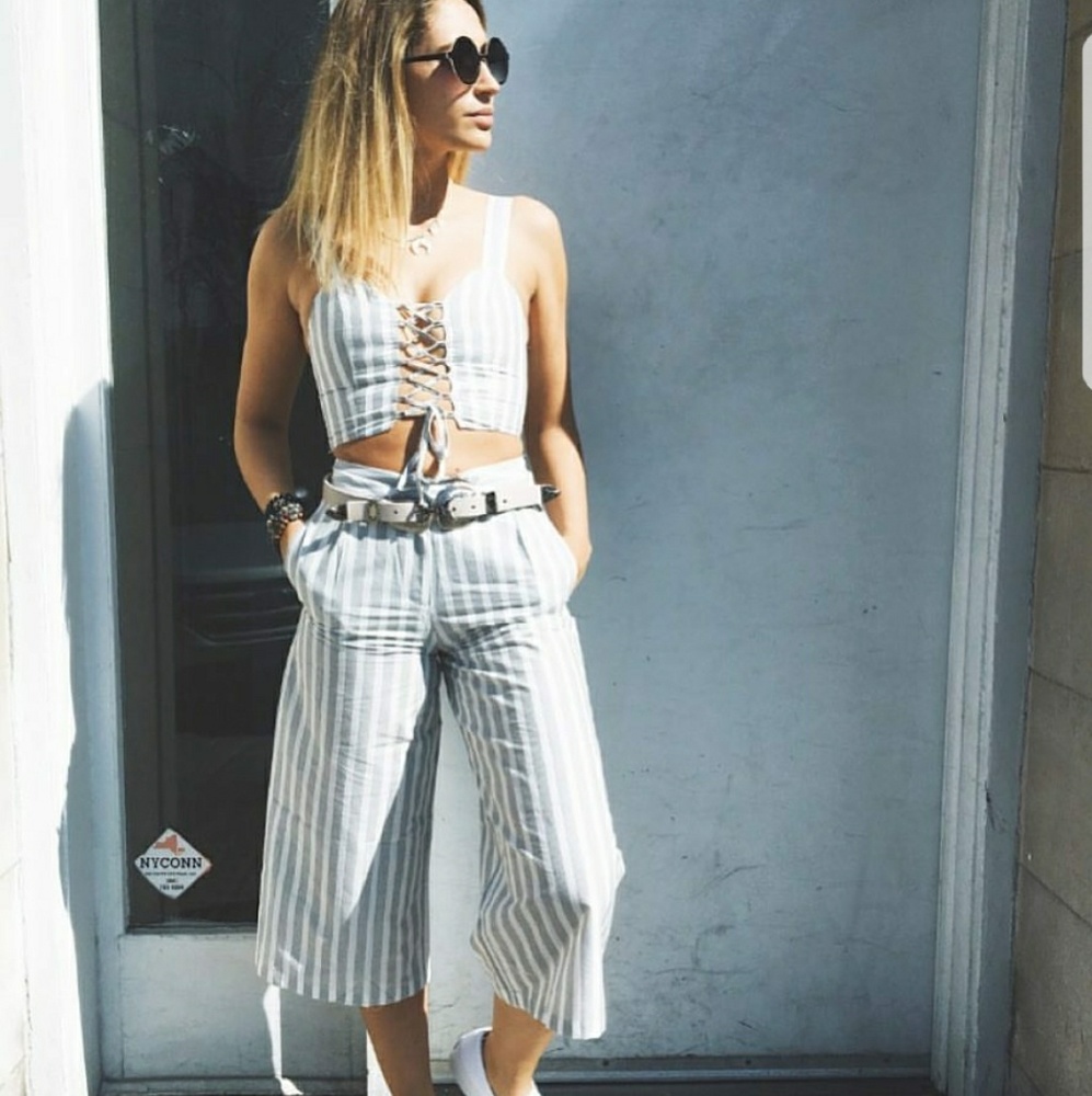 FINAL Price drop!! LF Pinstripe Culottes