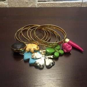 Stainless steel set of bangles