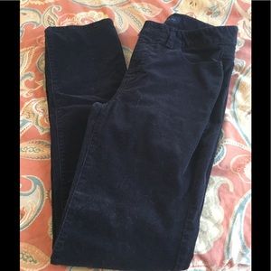 Navy straight leg cords