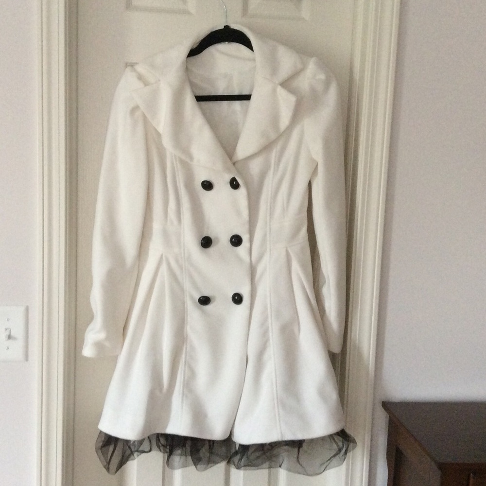 White light material coat.