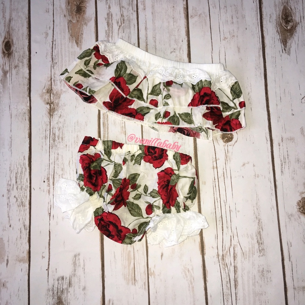 Beautiful two piece floral outfit