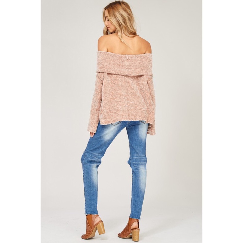 LAST 1️⃣ Jada Chenille off shoulder Sweater - Picture 4 of 7