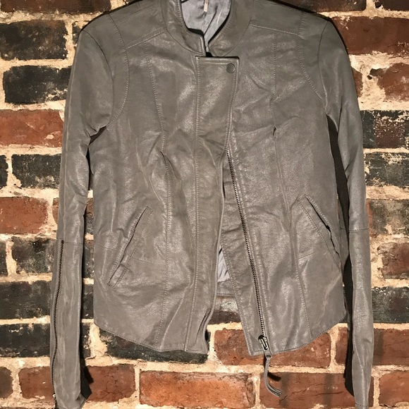 Free People Faux Suede-Leather Jacket - Picture 3 of 6