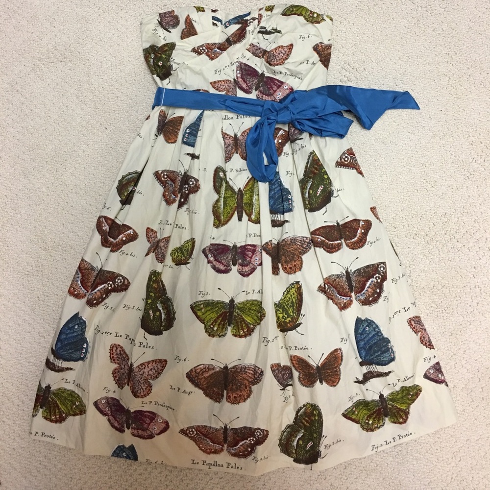 Anthropologie butterfly dress sz 6