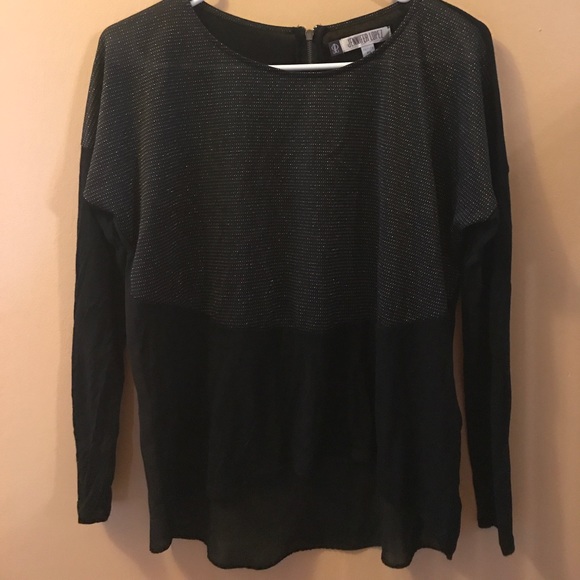 Jennifer Lopez cotton and chiffon high-low top - Picture 3 of 5