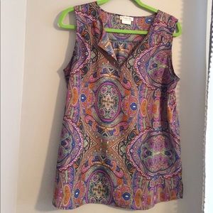 Van Heusen Paisley Sleeveless Blouse
