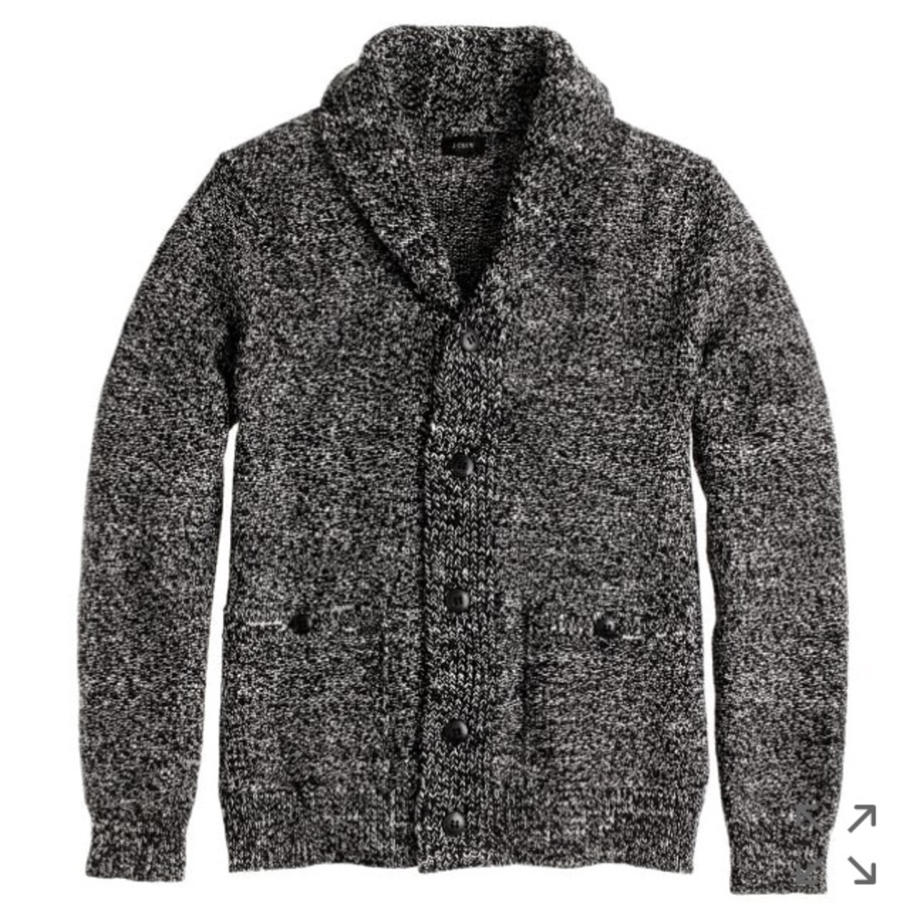 J. Crew shawl-collar cardigan sweater sz Large