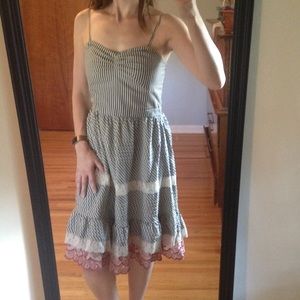Zehavale for Anthropologie dress striped Sz 4