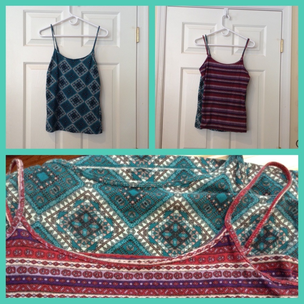 Bundle of 2 patterned crop tops