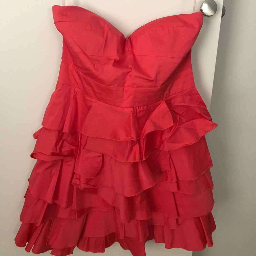 Sweetheart Neckline Coral Dress