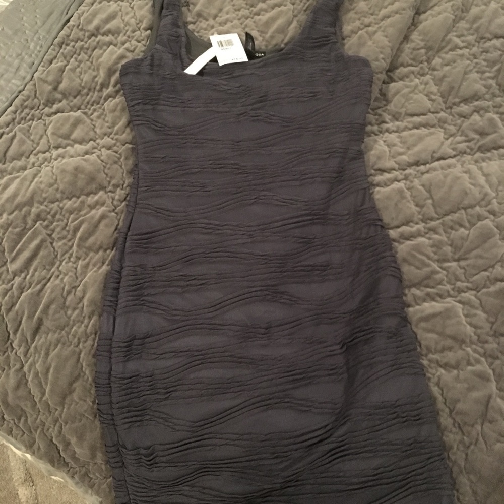 Aqua graphite color rouch dress