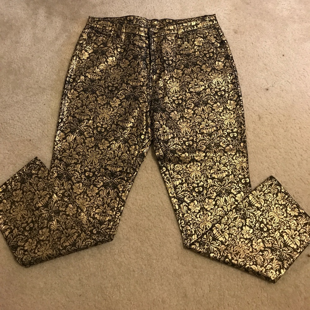 Foiled jeans and shirt