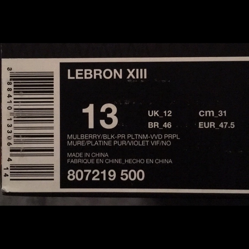 ⭐️😎Lebron XIII - Mulberry/Violet😎 - Picture 6 of 6
