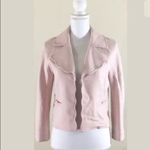 Anthropologie Elevenses Soft Pink Blazer