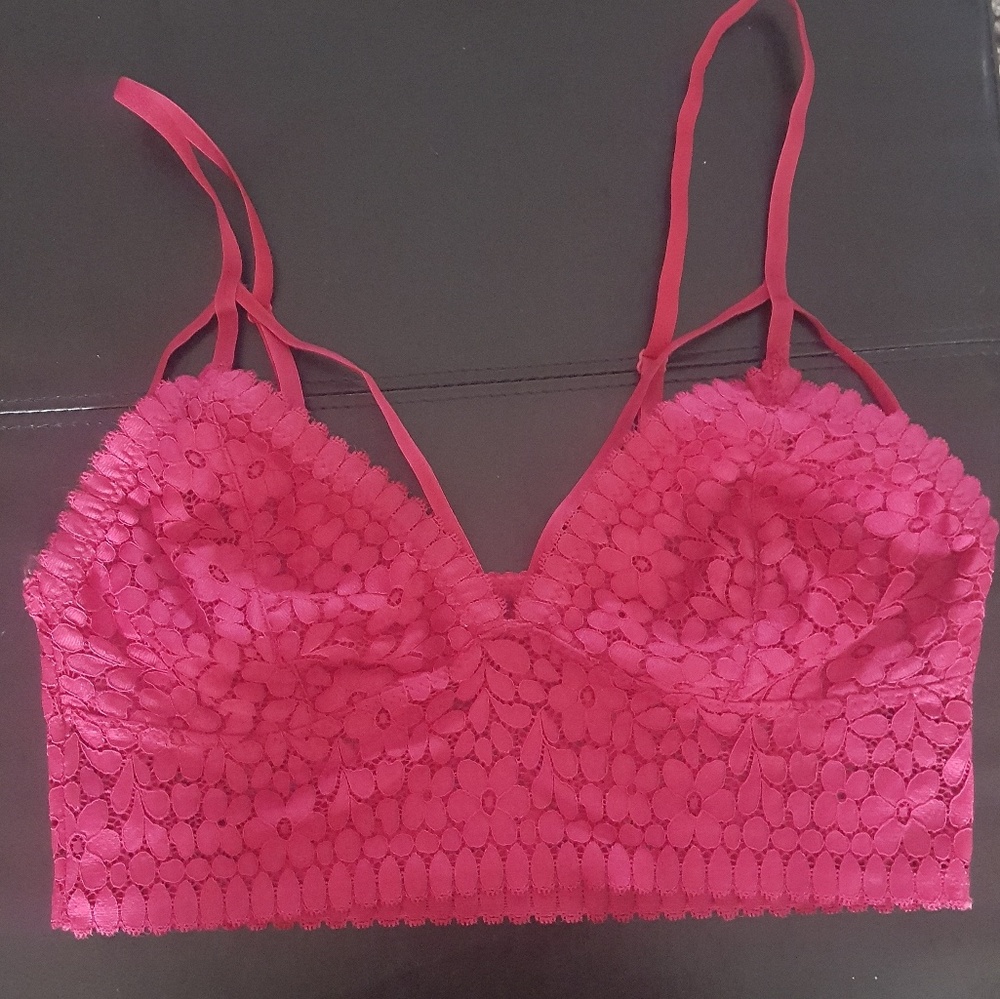 Pink Strappy Bralette