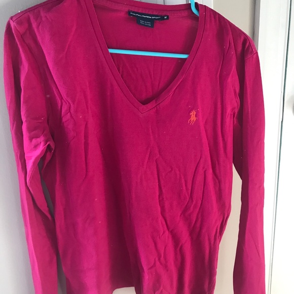 Women’s long sleeve v-neck top - Picture 1 of 2