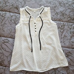 White Sleeveless Top