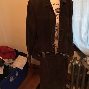 Suede suit