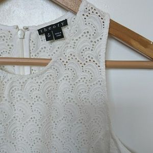 Theory Cotton Lace Top NWOT