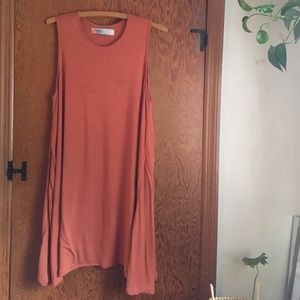 Orange free people mini dress
