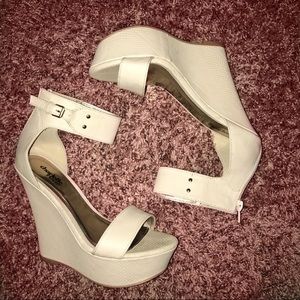 Two-Piece Wedge Sandals