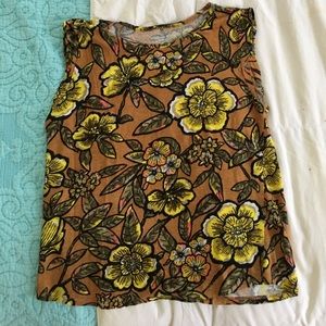 LOFT Short Sleeve Linen Top size M