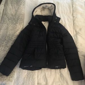 Hollister Jacket Navy Blue Small