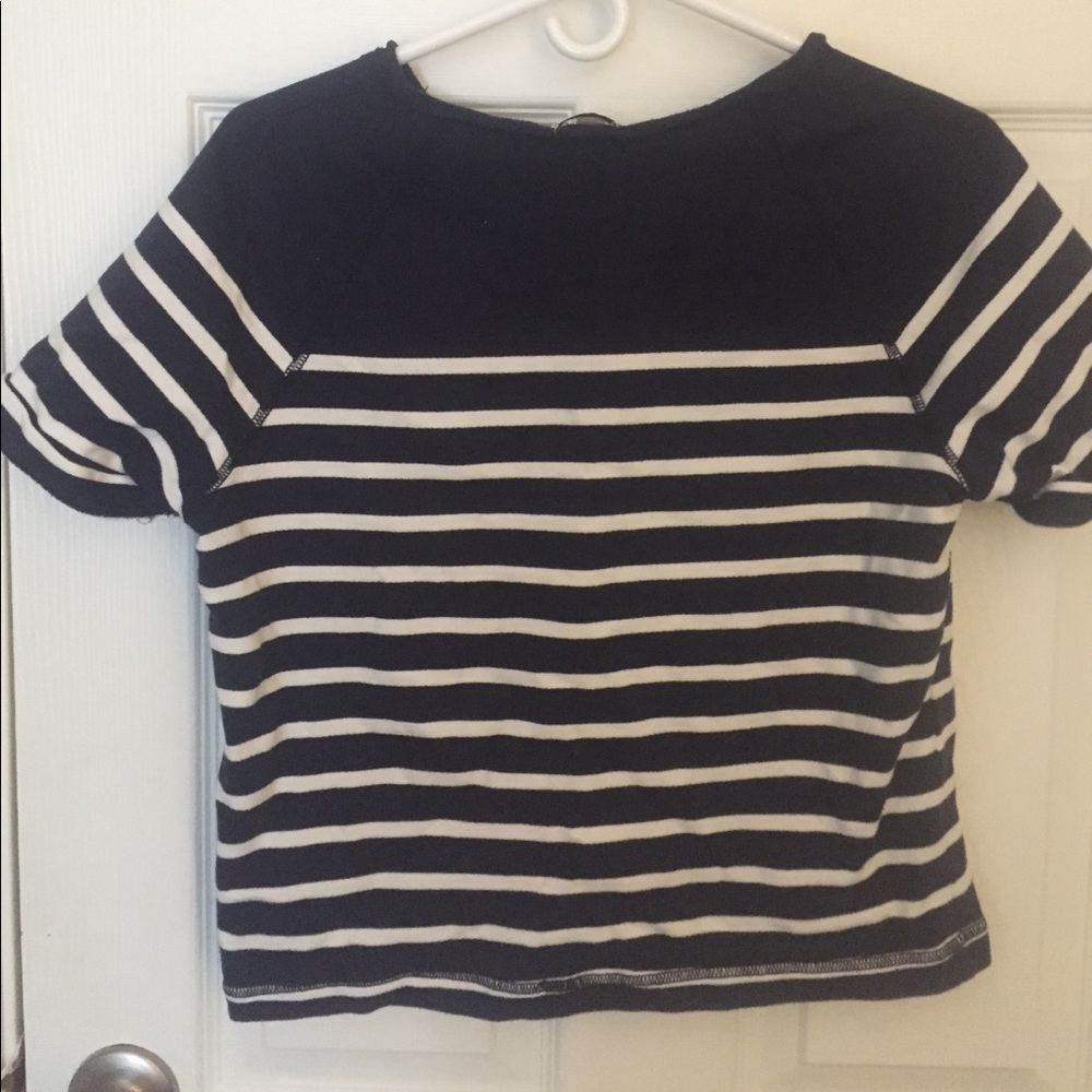 Striped crop top