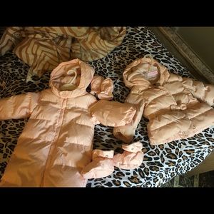 Baby snow suit and snow coat