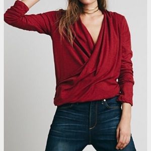 Sold ✨ Free People Ease Up Wrap Top