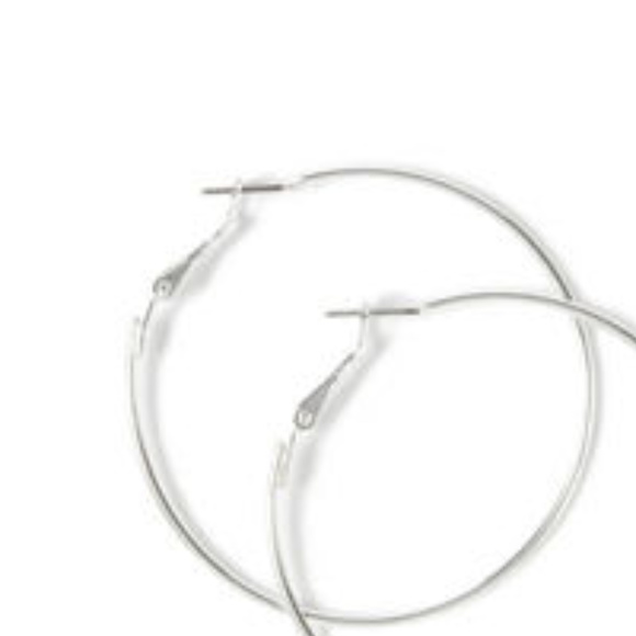 *24* Hour Price Drop* NEW! 2" Silver Hoop Earrings - Picture 3 of 4