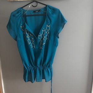 Sheer blouse worn once
