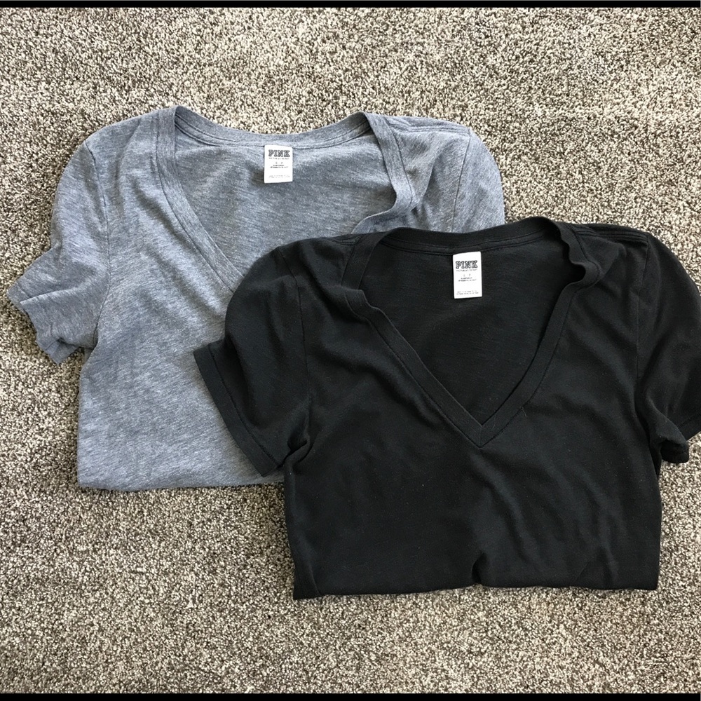 Victoria's Secret PINK v-neck t shirts