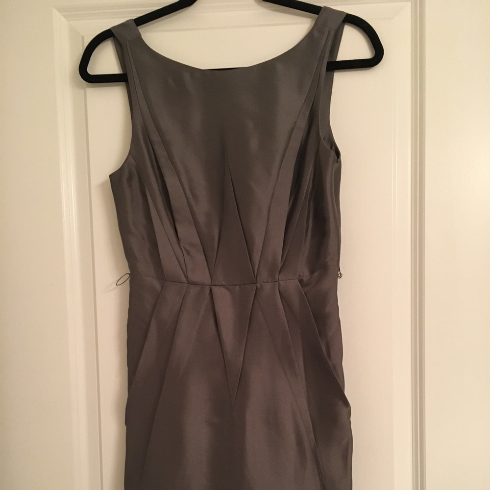 Susana Monaco grey silk dress