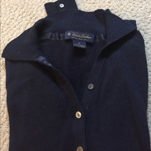 Brooks Brothers 3/4 button up sweater medium