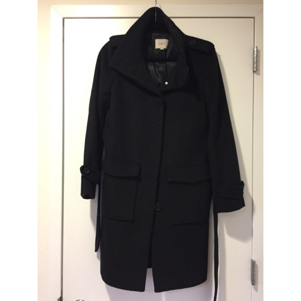 Sale!! LOFT military style wool coat
