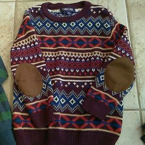Adorable sweater with elbow patches!