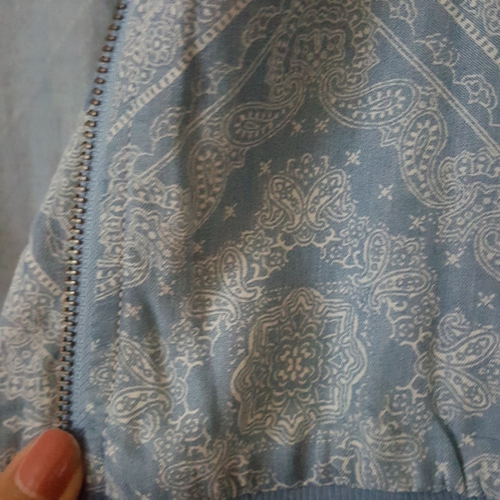 Light blue patterned jacket - Picture 2 of 2