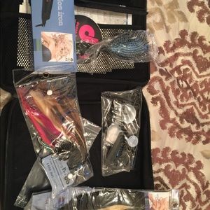 Entire hair extension kit! Includes tools and hair