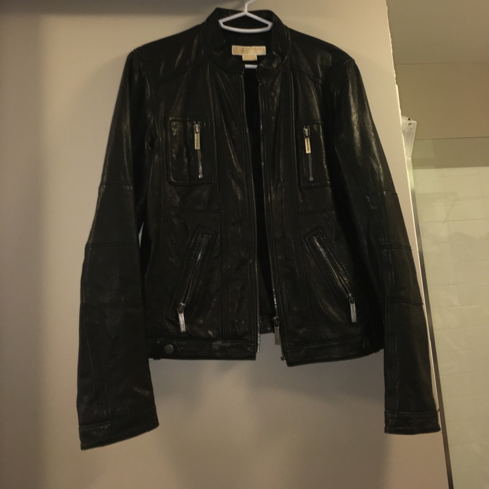 Michael Kors Black Leather Jacket