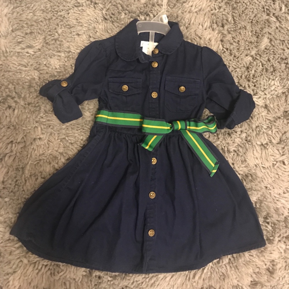 Ralph Lauren Dress 18m Navy Blue