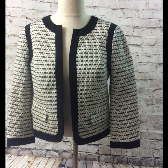 LOFT Jackets & Blazers - Loft Black White Jacket